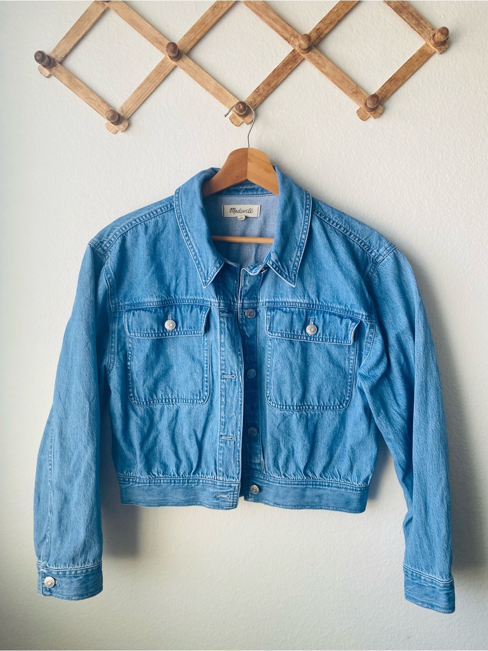 Madewell Light Blue Denim Jacket with Label Detail